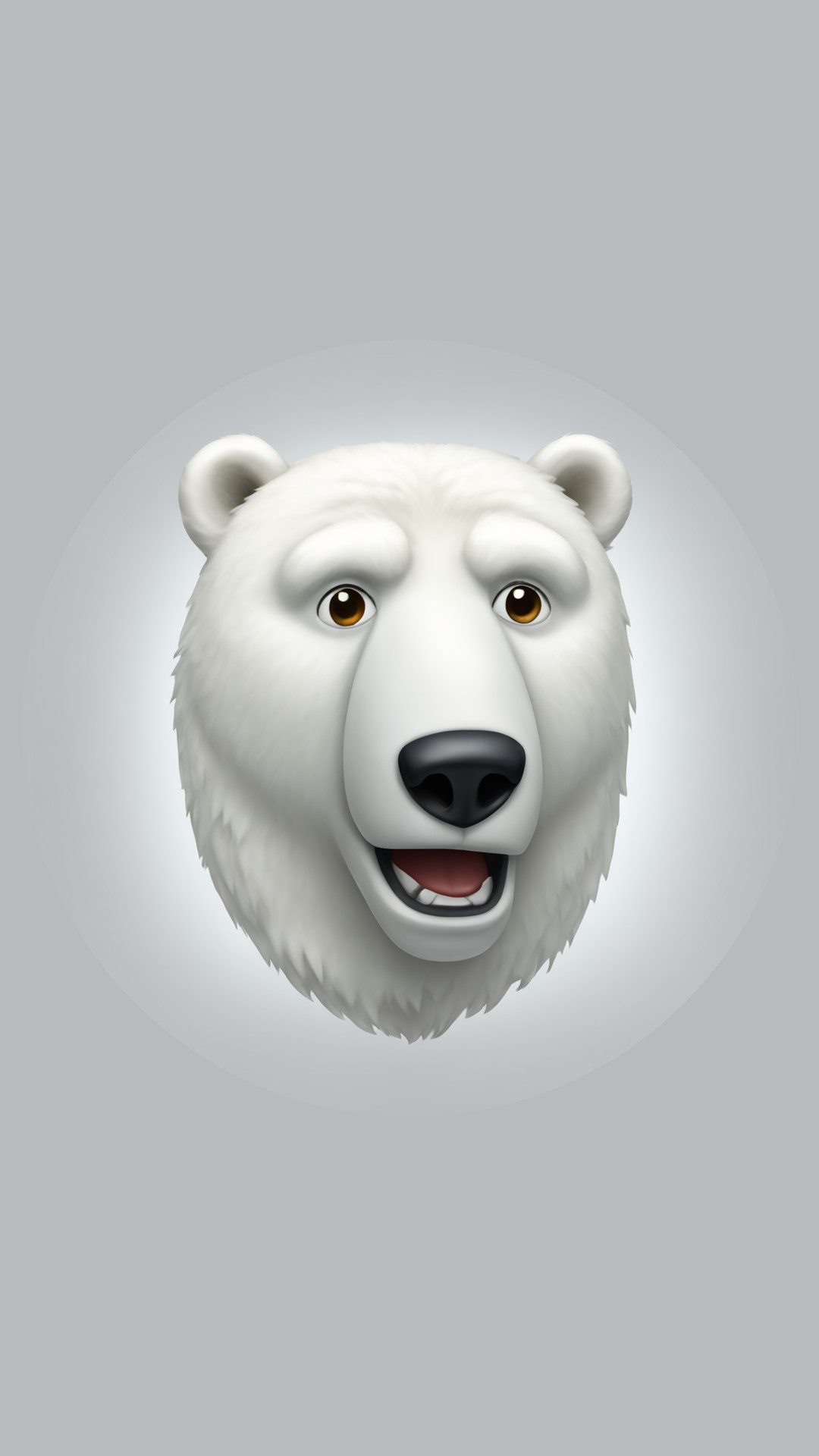 A TOK emoji of a A cinema polar bear single object