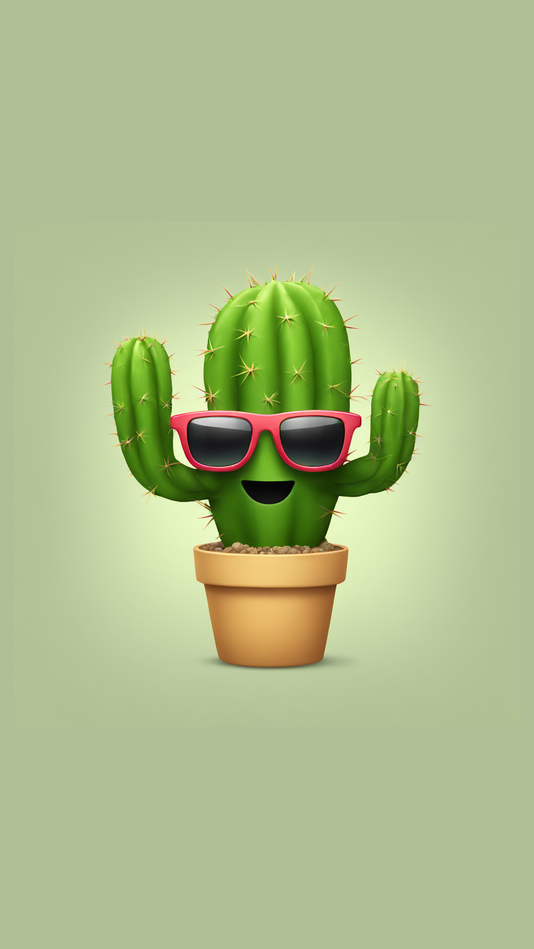 Cactus with sunglasses